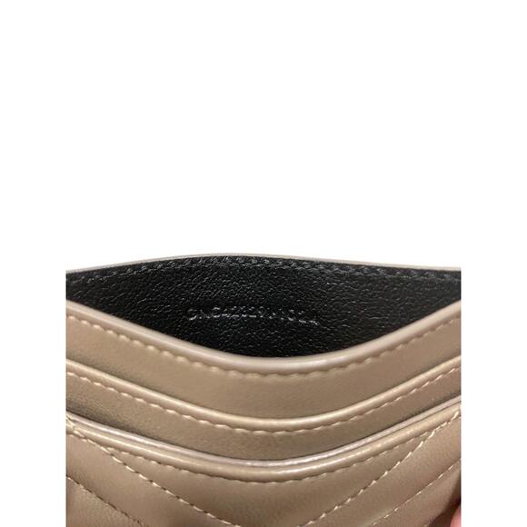 Saint Laurent YSL Cassandre Matelassé Lambskin Card Holder Case Dusty Grey - Picture 6 of 6